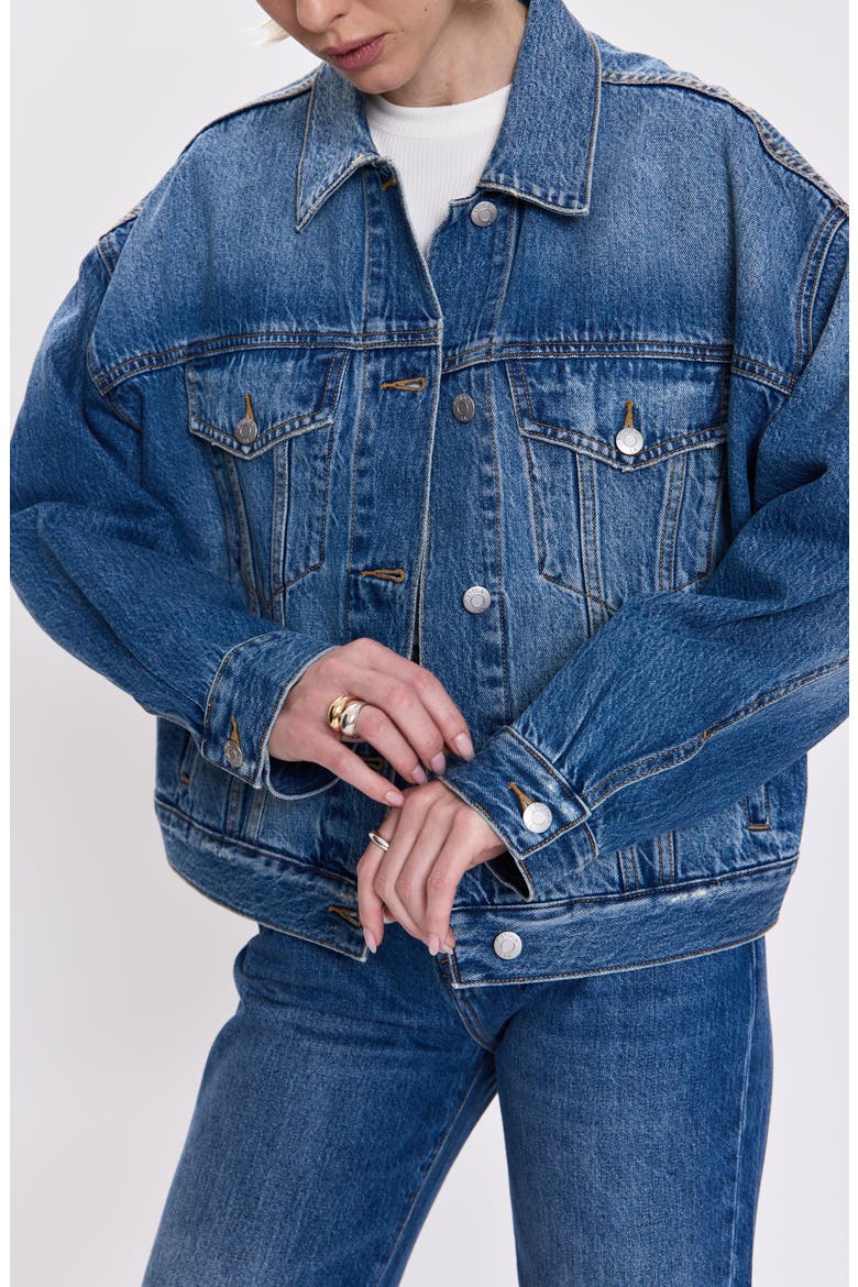 Harley Denim Jacket, Alternate, color, ROULETTE