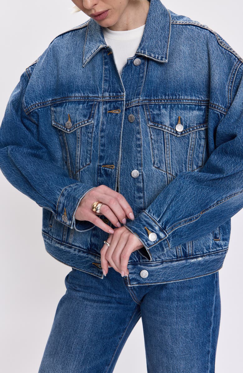 Pistola Harley Denim Jacket, Alternate, color, Roulette