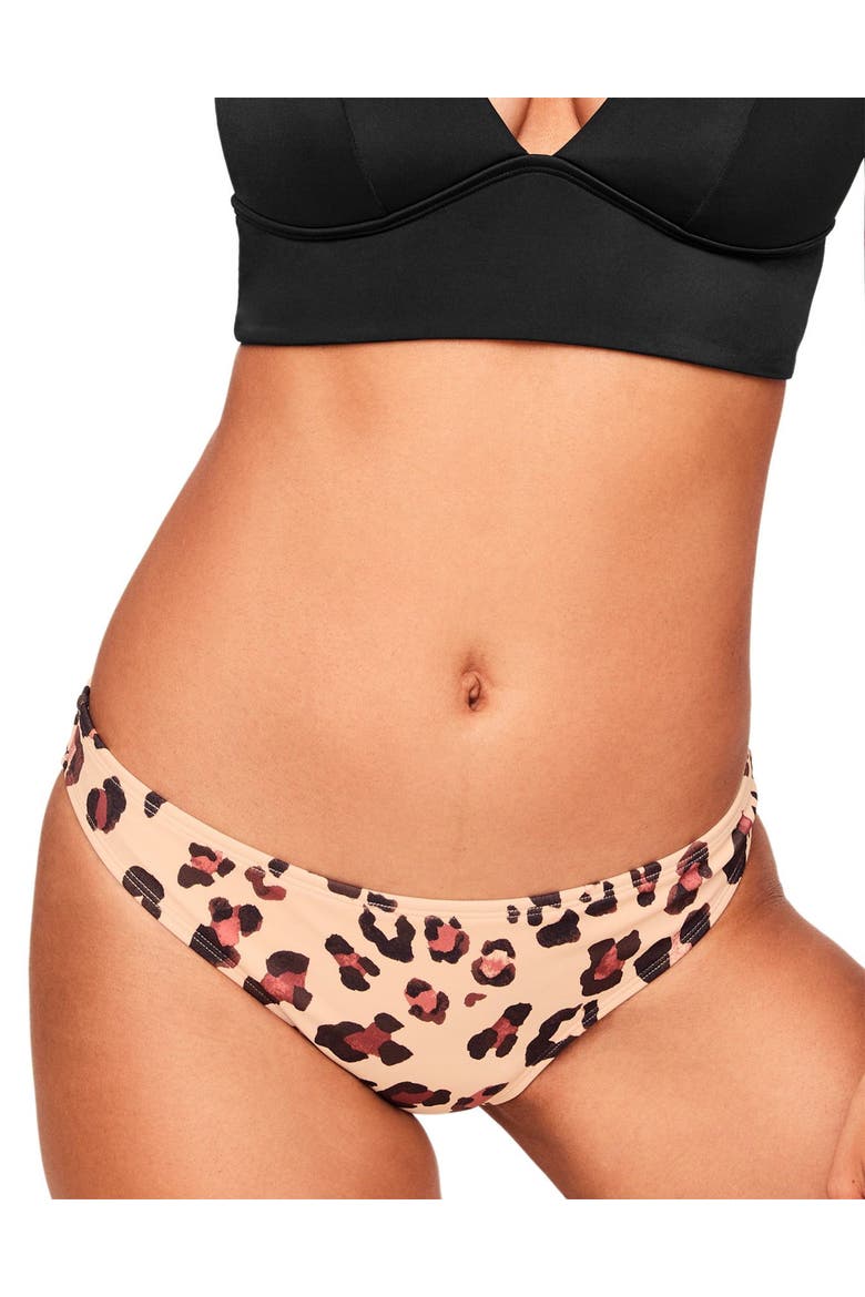 Nina Swimwear Panty, Main, color, Animal brown