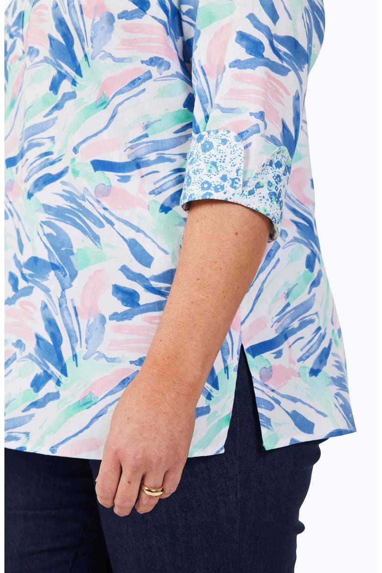 Vena Cotton Tunic, Alternate, color, NAVY MULTI