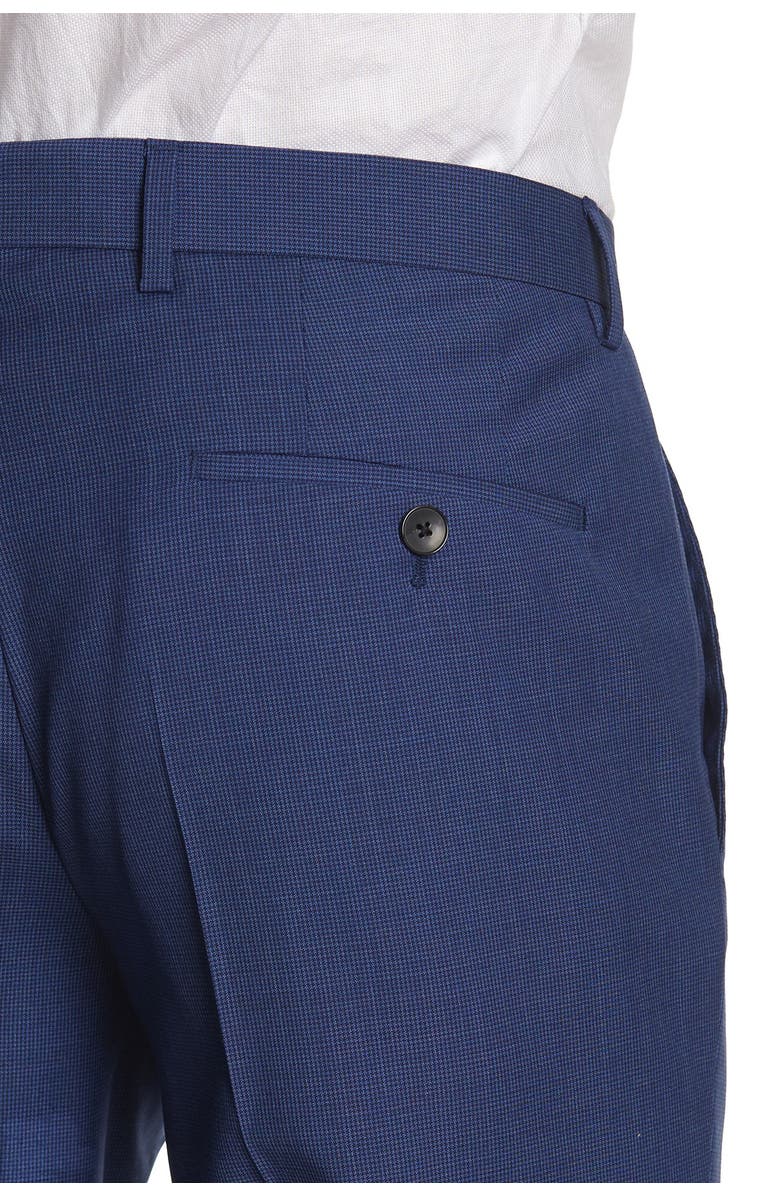 BOSS Huge Genius Blue Solid Two Button Notch Lapel Wool Suit, Alternate, color, 