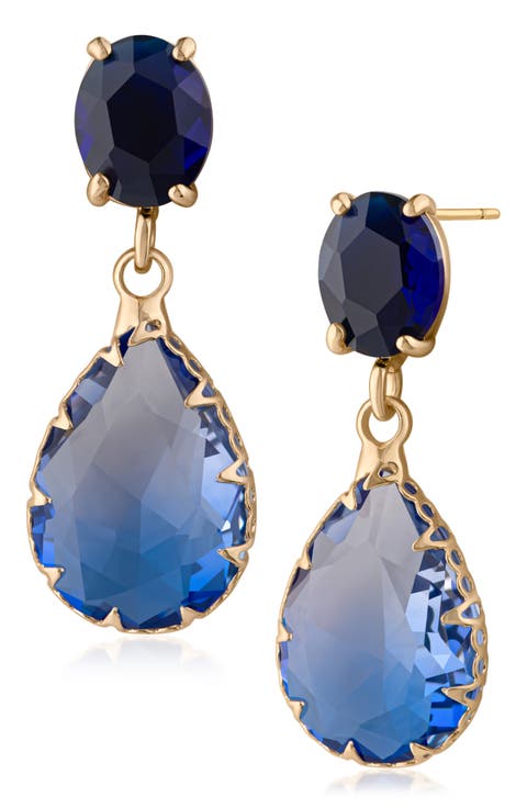 Shades of Blue Drop Earrings