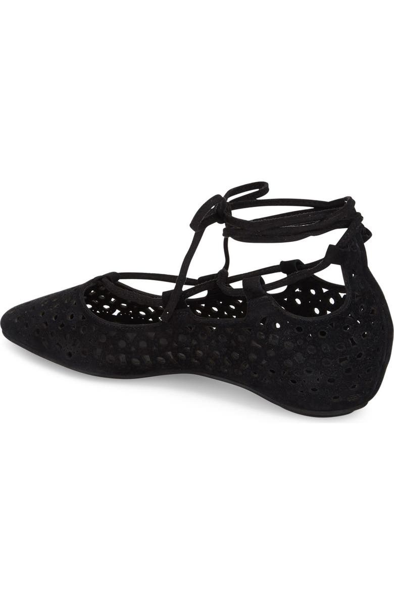 Jeffrey Campbell 'Atsuko' Cutout Lace-Up Flat, Alternate, color,
