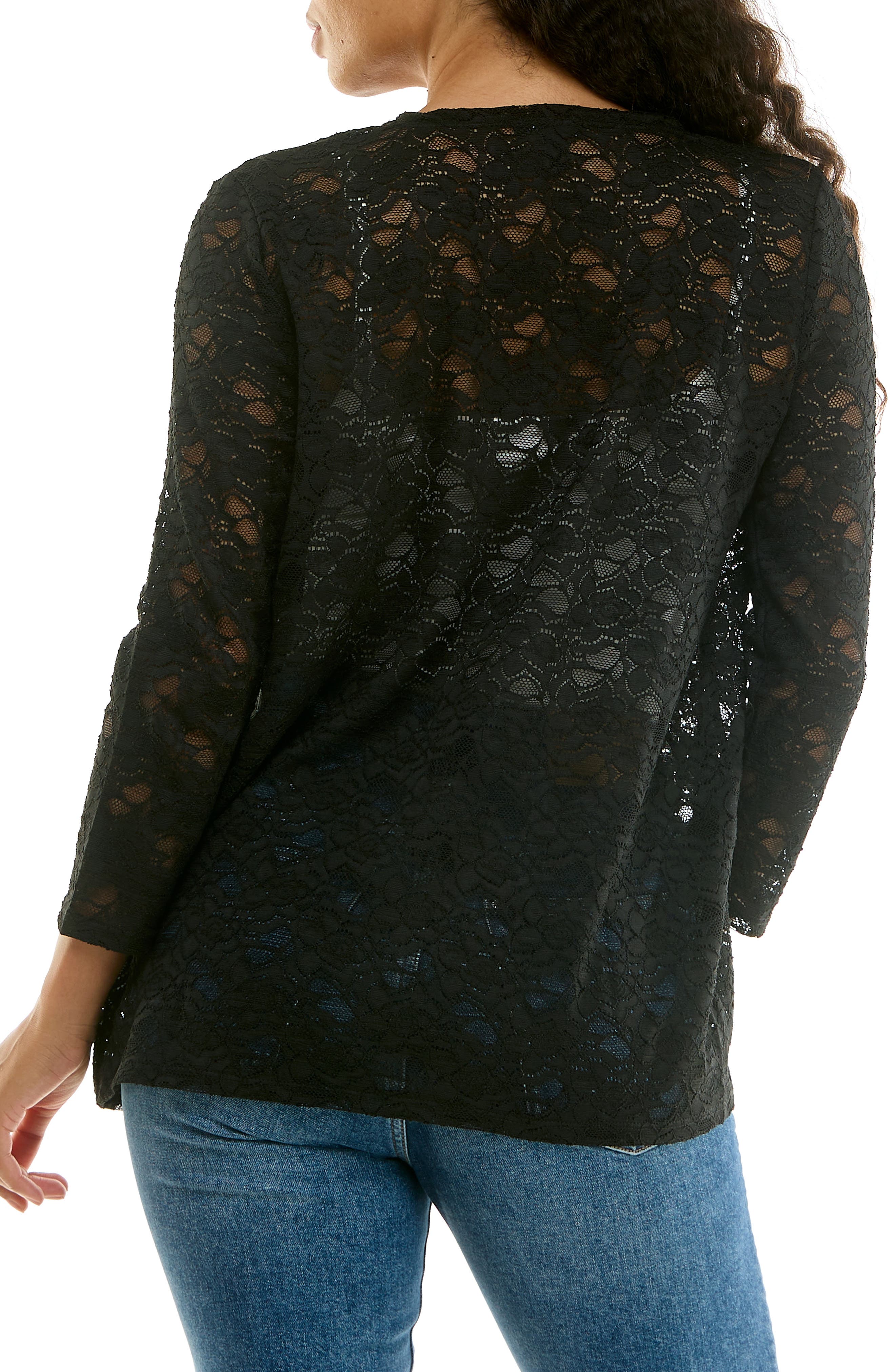 Lace Three-Quarter Sleeve Bolero - image 2