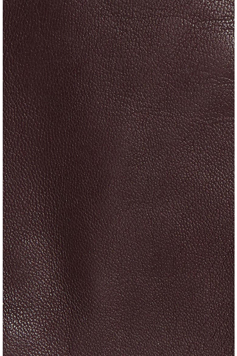 Leather Touchscreen Gloves, Alternate, color, PINOT