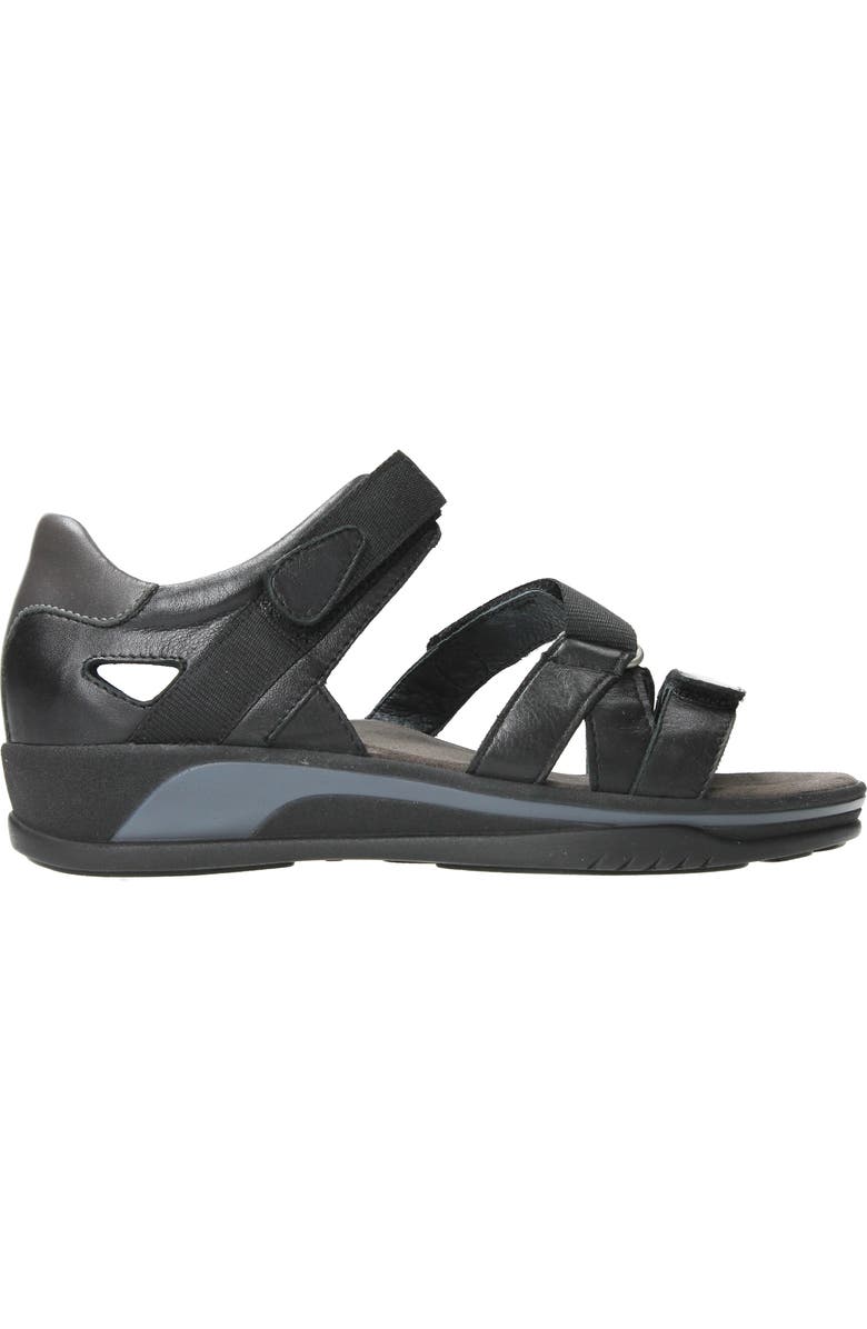 Wolky Desh Sandal, Alternate, color, Black Savana Leather