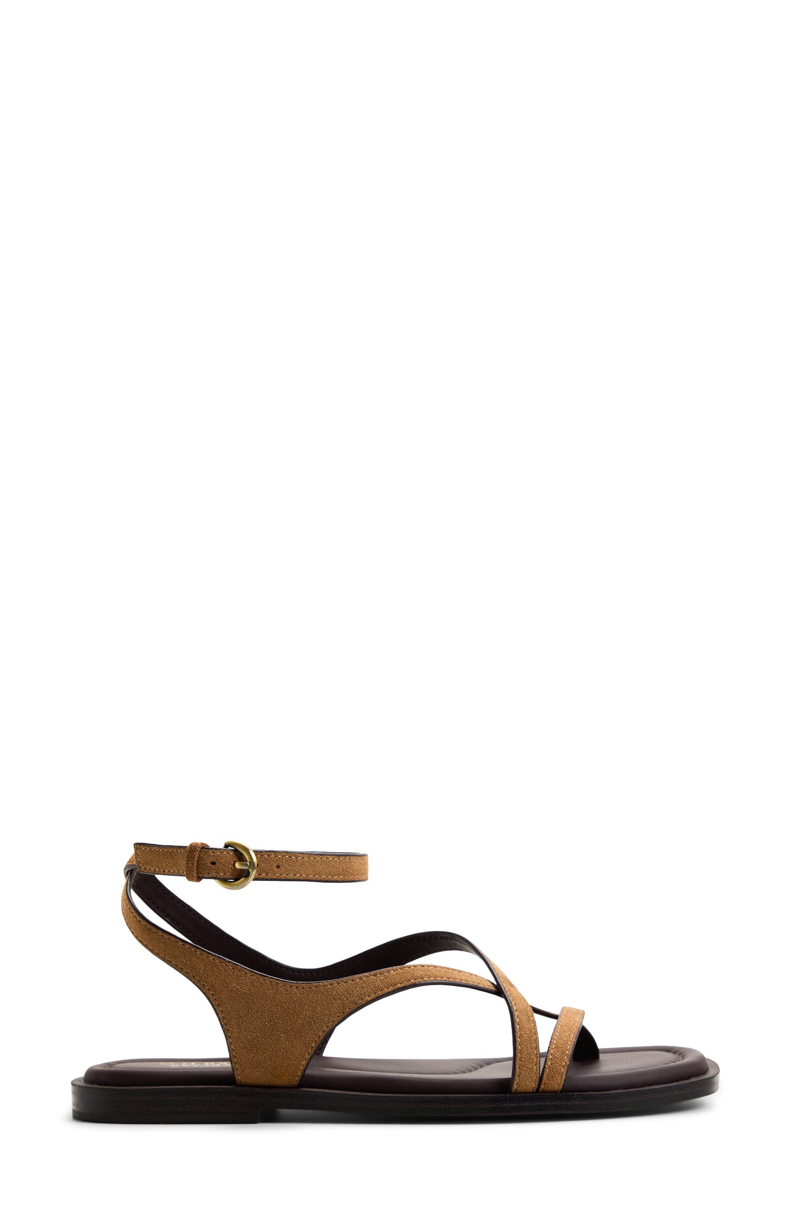 Palmer Ankle Strap Sandal, Alternate, color, LIGHT BROWN