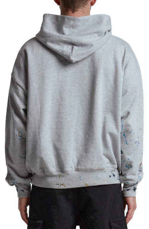 Purple Brand Heavyweight Fleece Cotton Graphic Hoodie In Gray