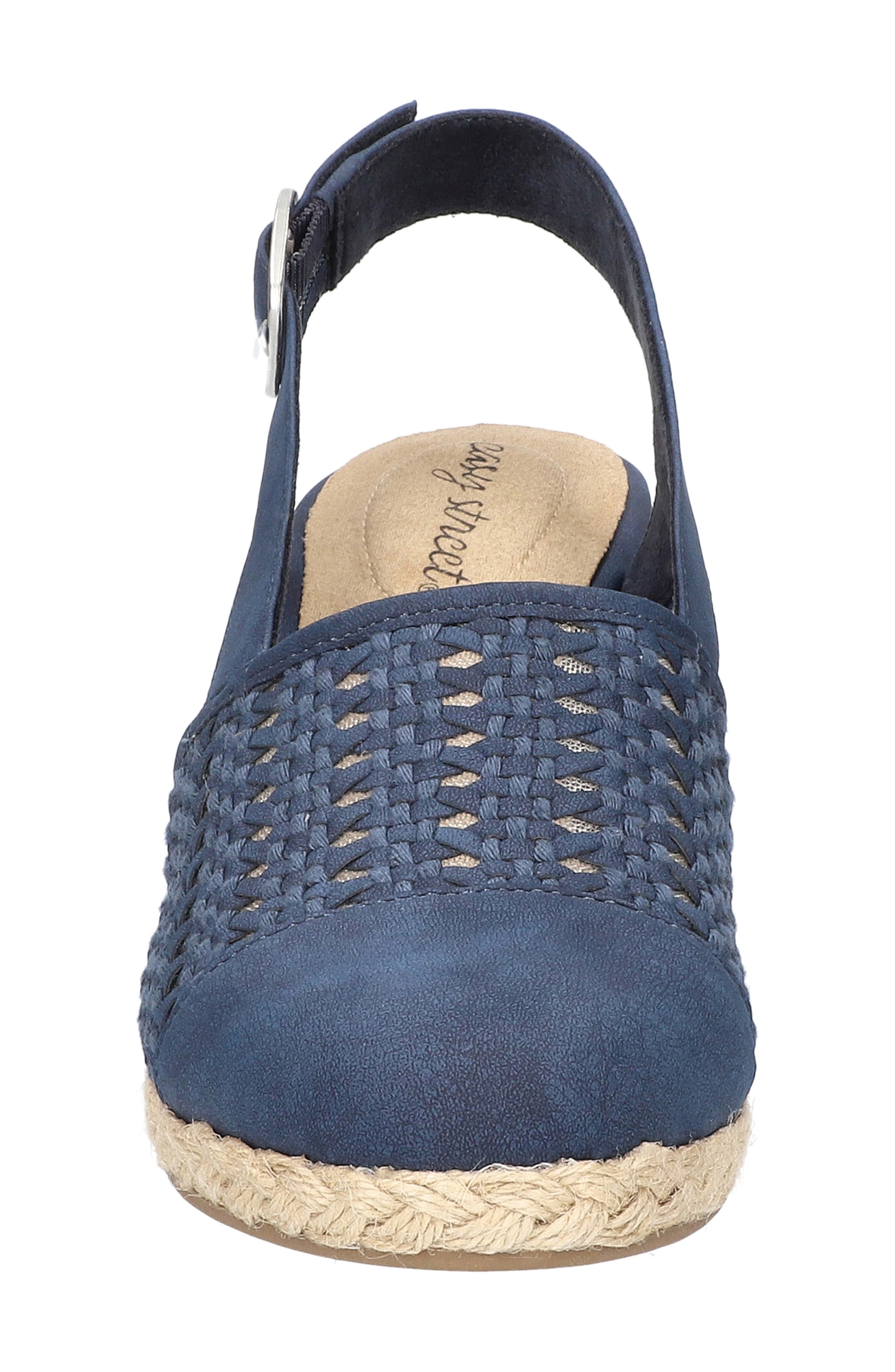 EASY STREET Taffy Wedge Pump, Alternate, color, Navy