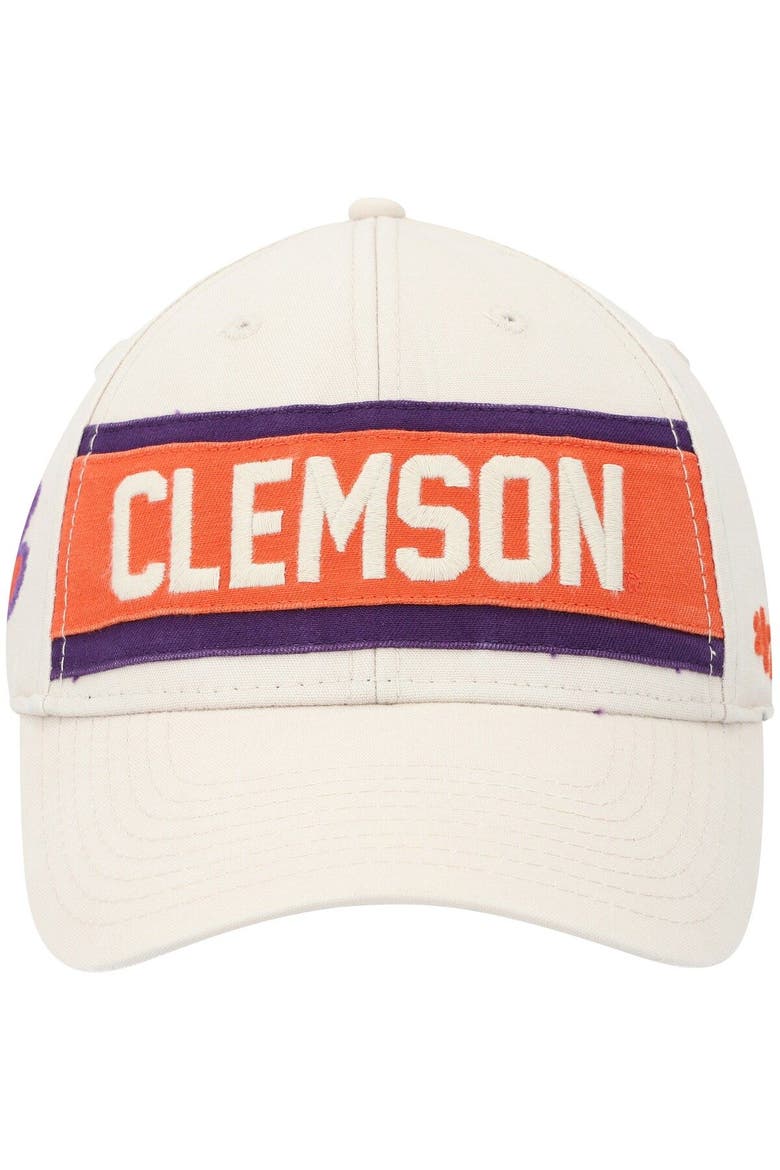 Men's '47 Cream Clemson Tigers Crossroad MVP Adjustable Hat, Alternate, color, Cream
