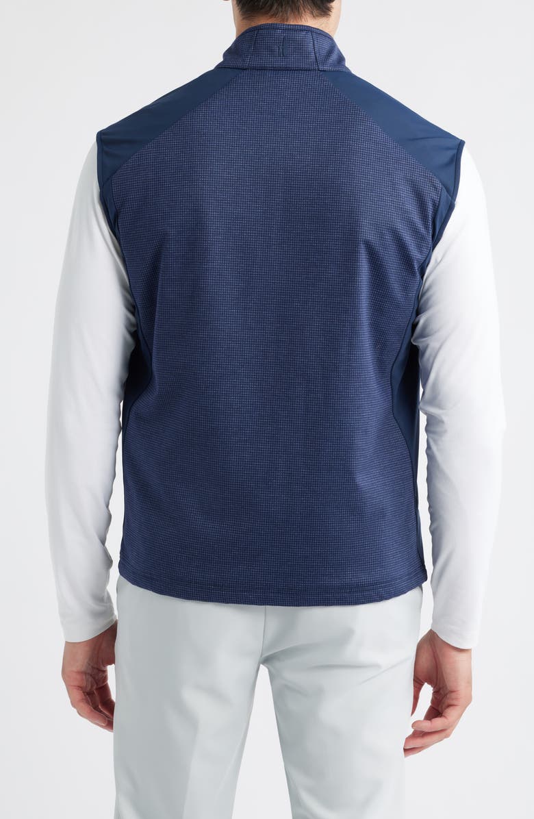johnnie-O Lomond Check Zip-Up Vest, Alternate, color, Navy