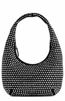 Madewell The Medium Crystal Embellished Oiled Suede Top Handle Bag