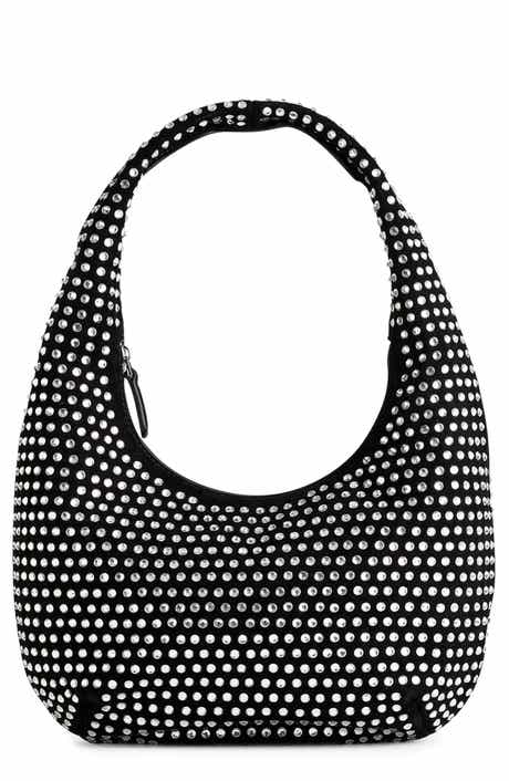 Madewell The Medium Crystal Embellished Oiled Suede Top Handle Bag