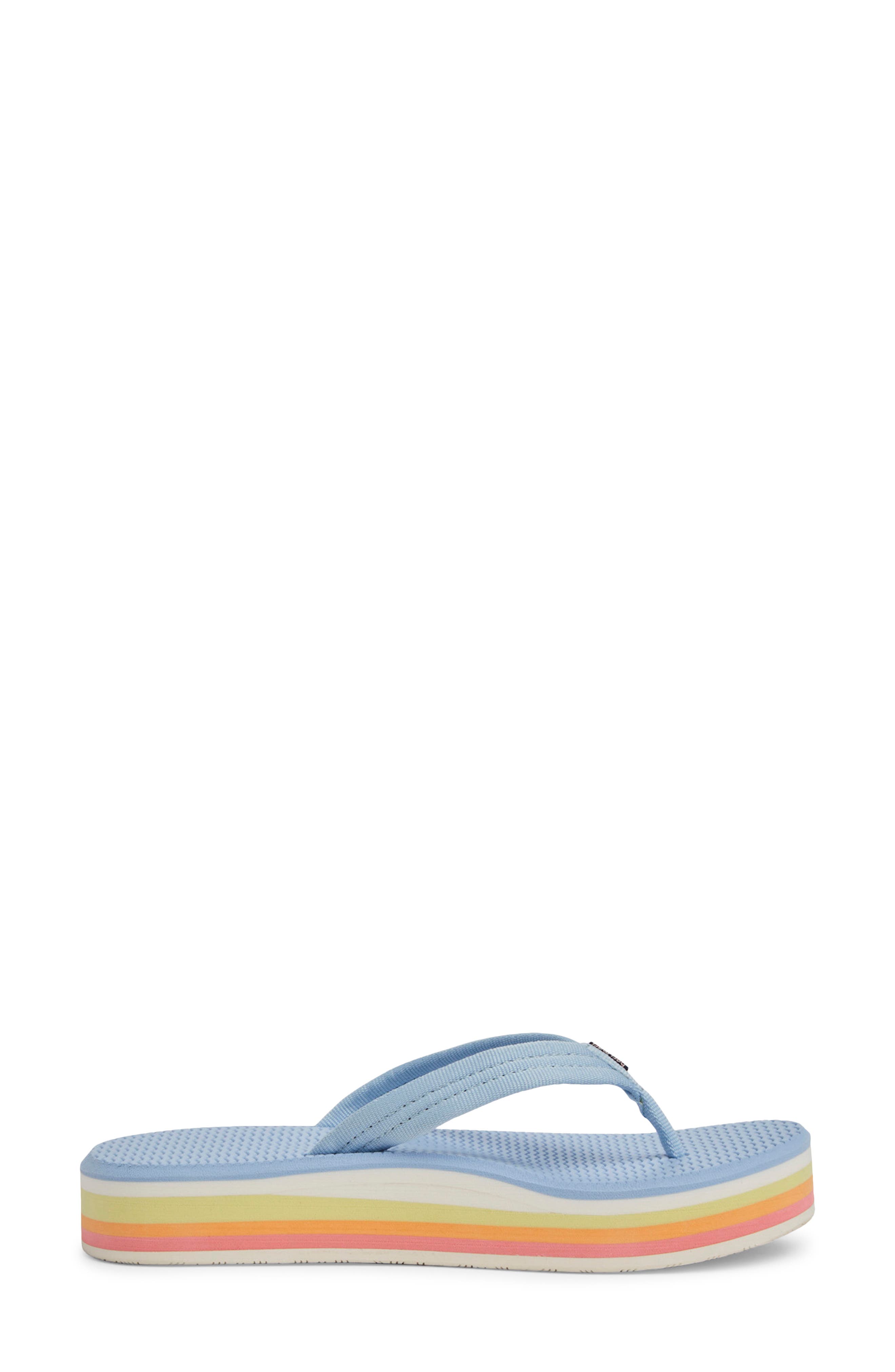 Dunes Sunset Waterproof Flip Flop, Alternate, color, SKY BLUE