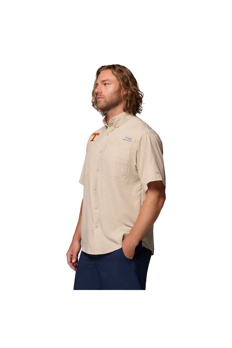 Men's Columbia Tan Tennessee Volunteers Tamiami Omni-Shade Button-Down Shirt, Alternate, color, Tan