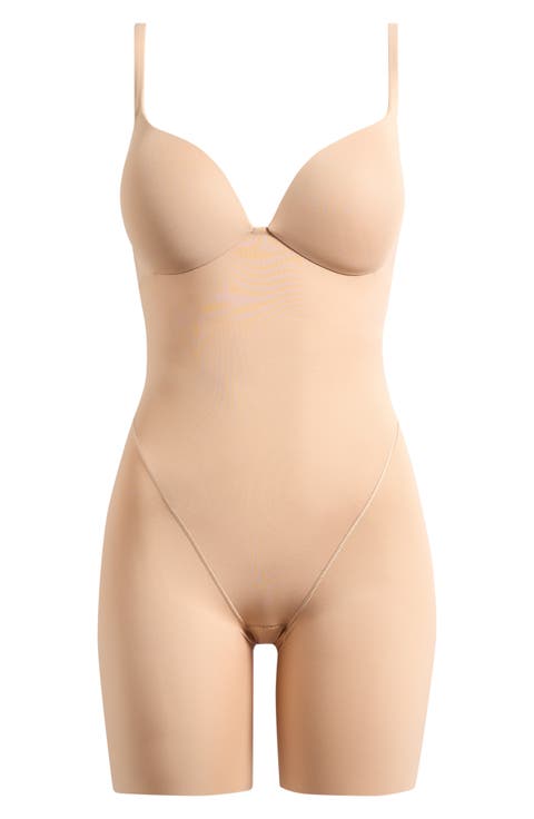 Ultimate Body Push-Up Enhancing Padded Midthigh Bodysuit (Regular & Plus)