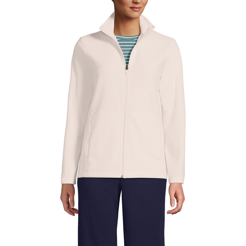Lands' End Anyweather Fleece Full Zip Jacket In Pink