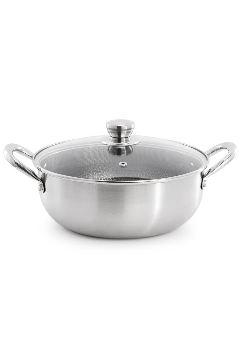 Elsenborn 10 Piece Stainless Steel Cookware Set, Alternate, color, Silver