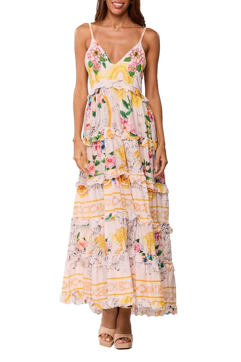 Sunshine Sleeveless Maxi Dress, Main, color, YELLOW