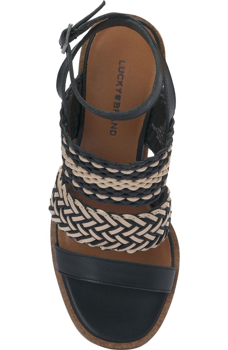 Lucky Brand Lissie Strappy Woven Sandal, Alternate, color,