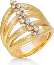 Hueb Diamond Stack Ring