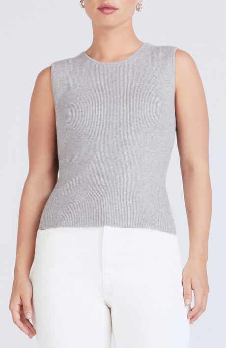 Derek Lam 10 Crosby Ariana Rib Knit Muscle Tank Sweater
