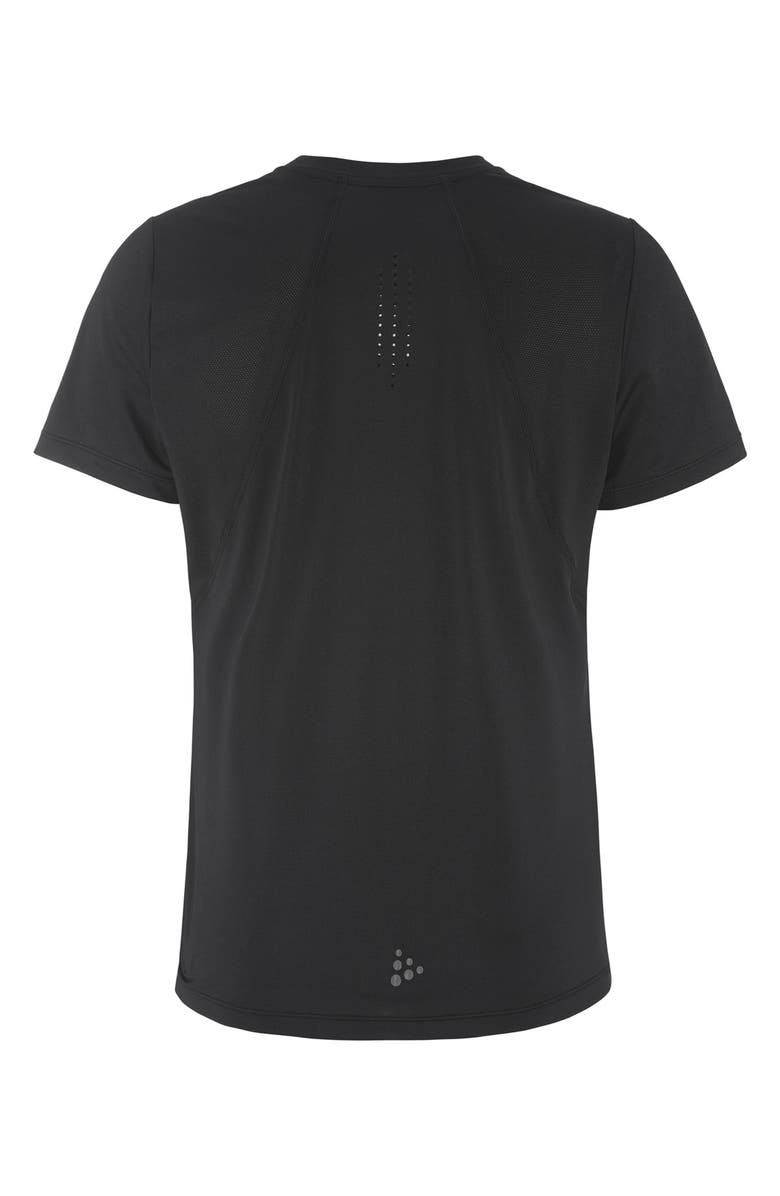 Craft Essence Perforated Jersey T-Shirt, Alternate, color, Black