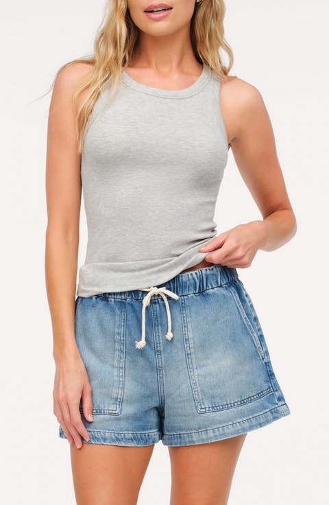 Slinky Rib Knit Stretch Modal Jersey Tank