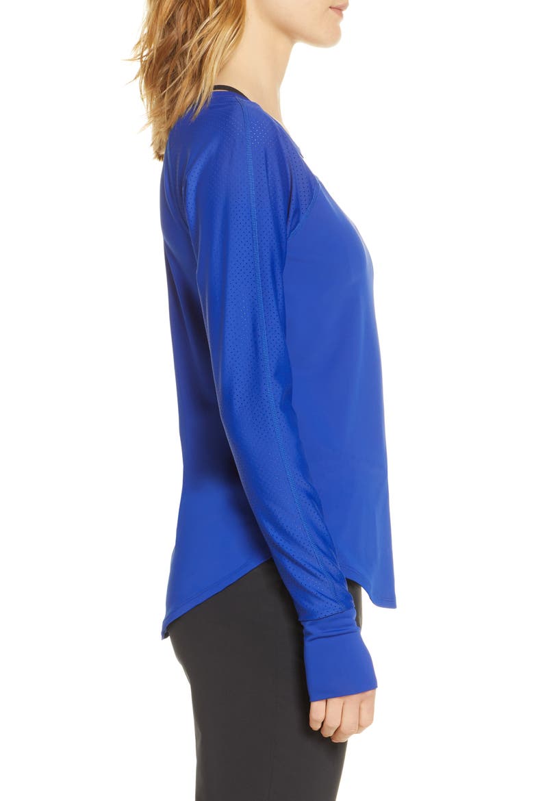 Hi Energy Long Sleeve Active Tee, Alternate, color, BLUE CLEMATIS