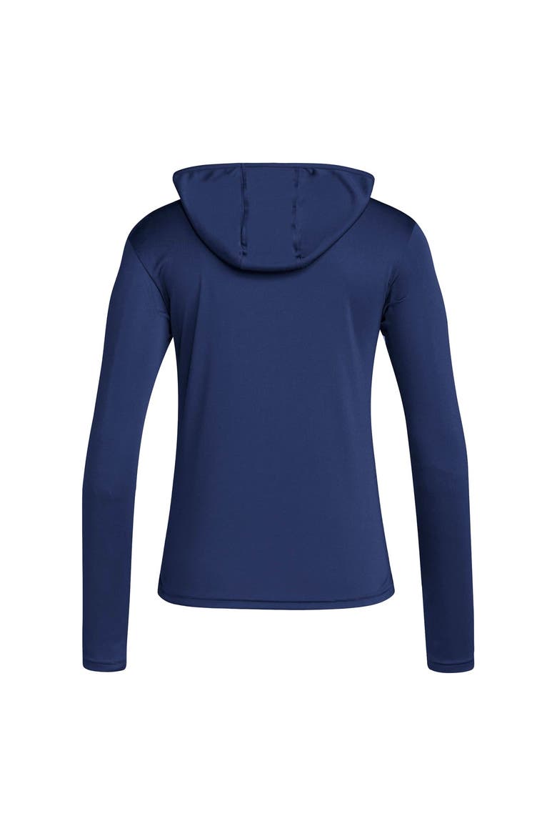 Women's adidas Navy Penn State Nittany Lions D4T Long Sleeve Hooded T-Shirt, Alternate, color, Navy