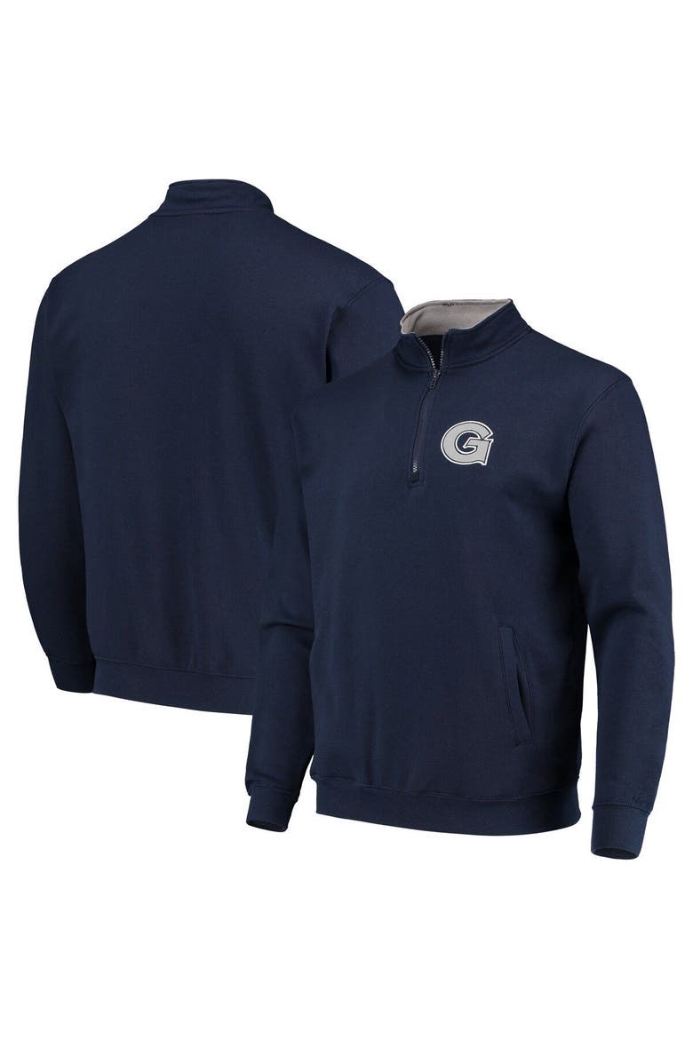Men's Colosseum Navy Georgetown Hoyas Tortugas Logo Quarter-Zip Jacket, Alternate, color, Navy