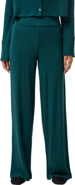 TravisMathew Evening Retreat Rib Wide Leg Pull-On Pants