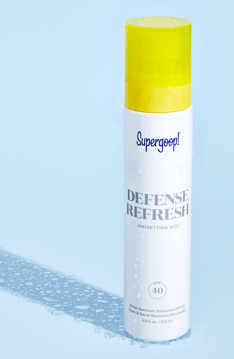 Supergoop!<sup>®</sup> Defense Refresh (Re)setting Mist SPF 40 Sunscreen, Alternate, color, 