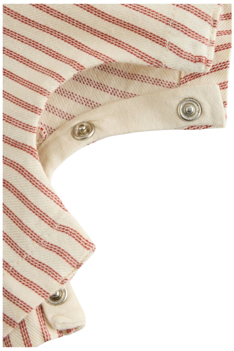 Stripe Bodysuit & Romper Set, Alternate, color, BROWN