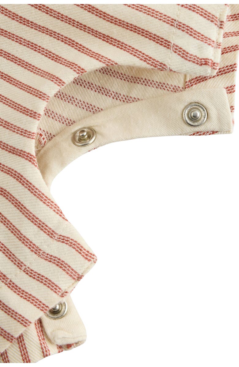 NEXT Stripe Bodysuit & Romper Set, Alternate, color, Brown