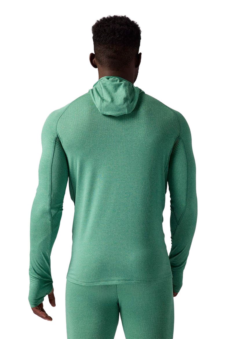 Pines Micrrid Ultra-Lt Baselayer 1/2-Zip Scuba Top - Men's, Alternate, color, Gearhead Green