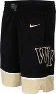 Nike Men's Nike Black Wake Forest Demon Deacons Team Logo Replica Basketball Shorts