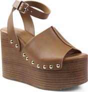 Candie's Jackson Ankle Strap Platform Wedge Sandal