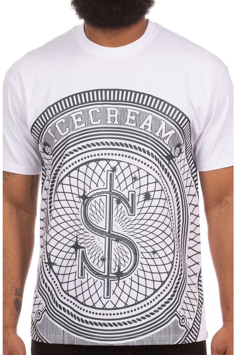 Cash Out Graphic T-Shirt, Alternate, color, WHITE