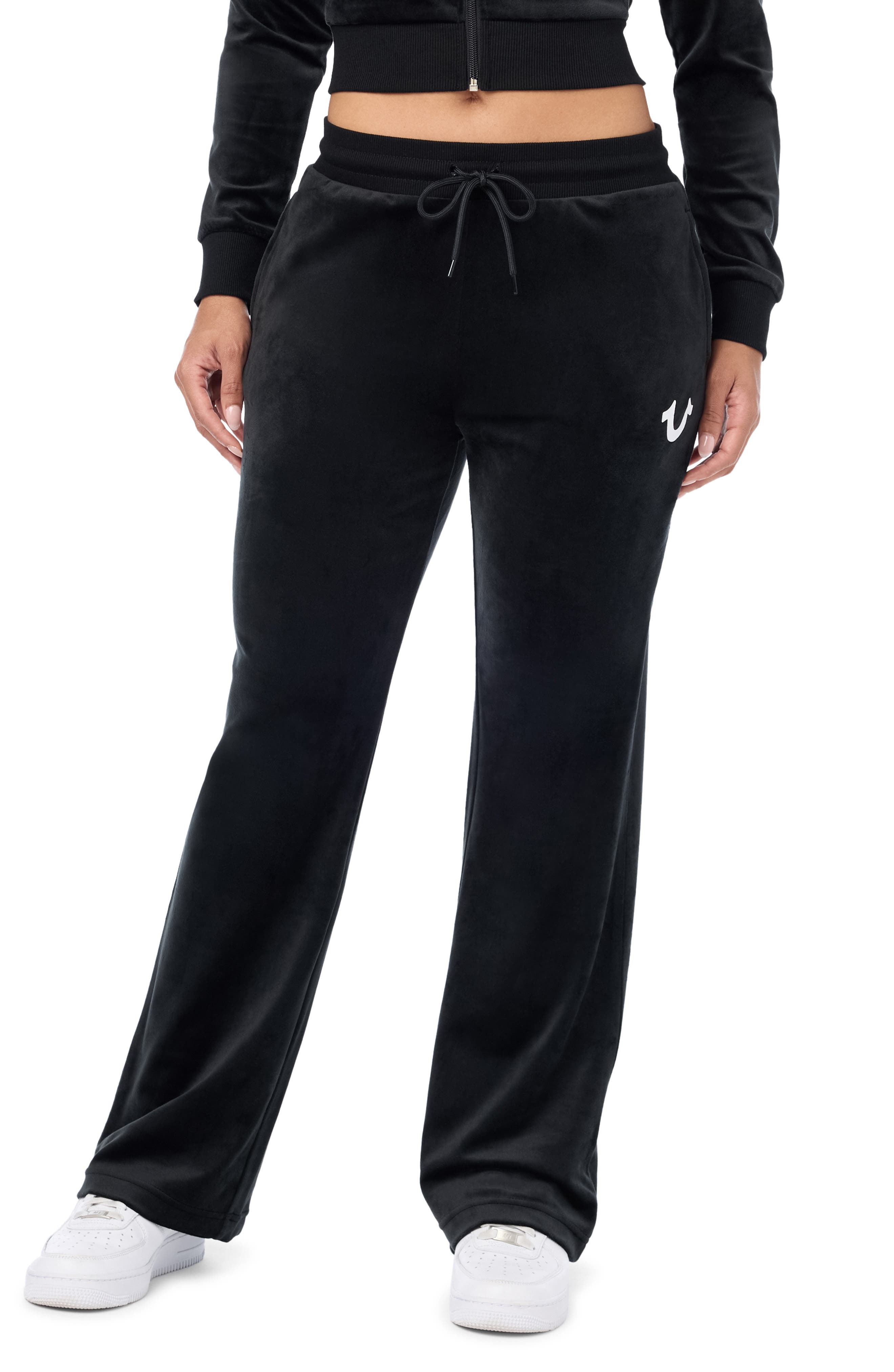 Kiss Velour Straight Leg Pants