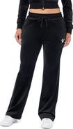 True Religion Kiss Velour Straight Leg Pants