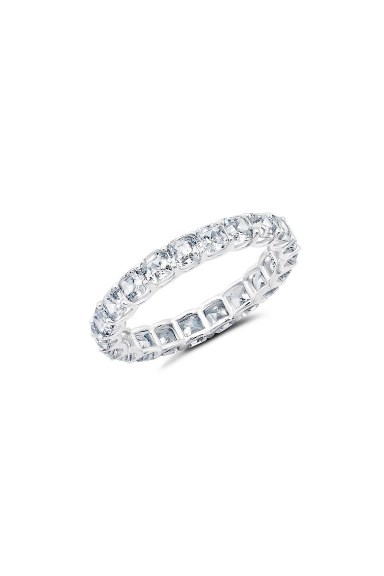 Cubic Zirconia Eternity Ring, Main, color, PLATINUM