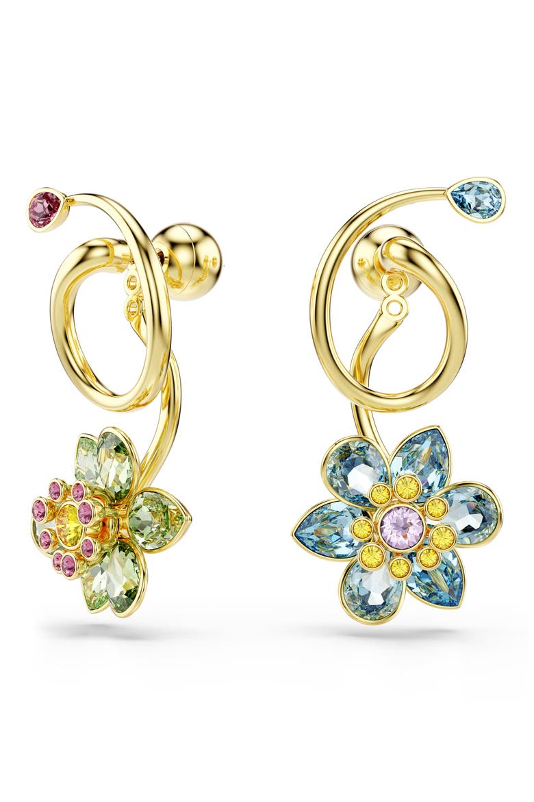 Idyllia Floral Charm Jacket Earrings, Alternate, color, MULTI