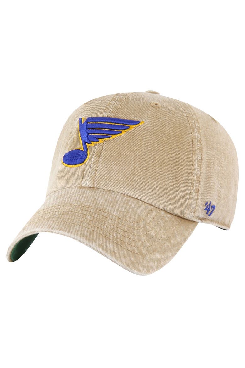 Men's '47 Khaki St. Louis Blues  Earldor Clean Up Adjustable Hat, Alternate, color, Khaki
