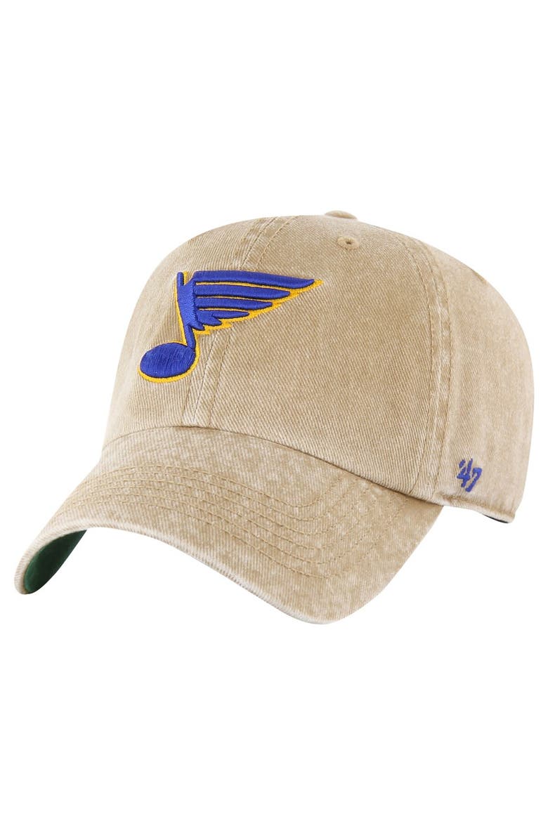 '47 Men's '47 Khaki St. Louis Blues  Earldor Clean Up Adjustable Hat, Alternate, color, Khaki