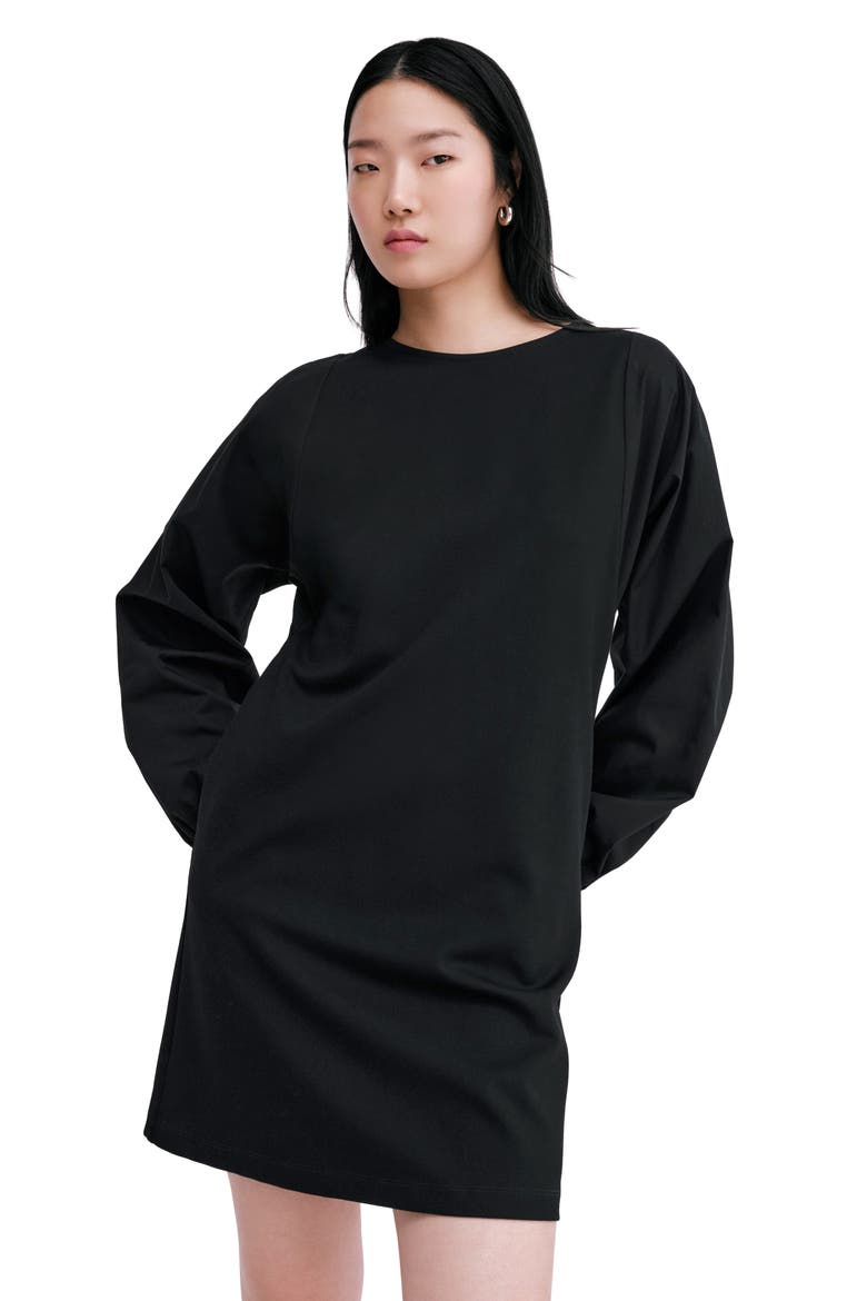 Patti Long Sleeve Dress, Alternate, color, BLACK