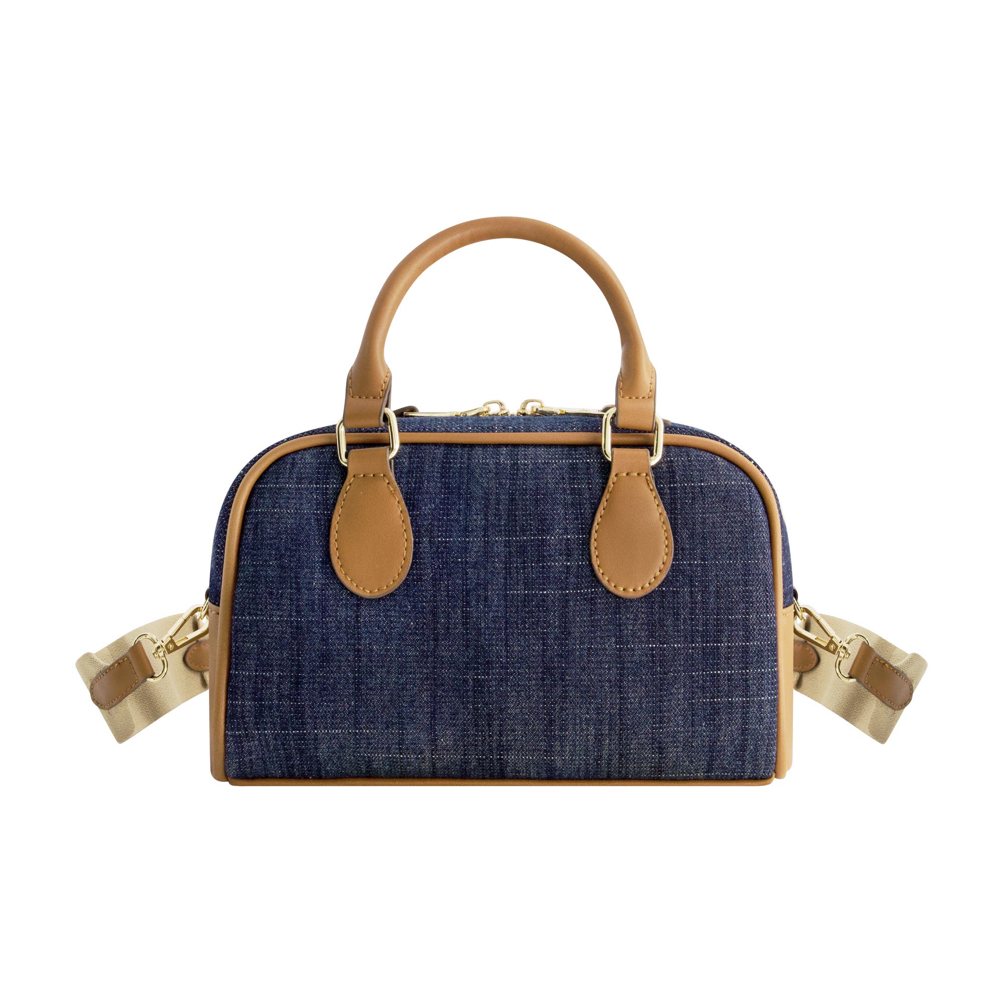 True Religion Denim Logo Mini Satchel Crossbody Bag, Alternate, color, Dark Denim