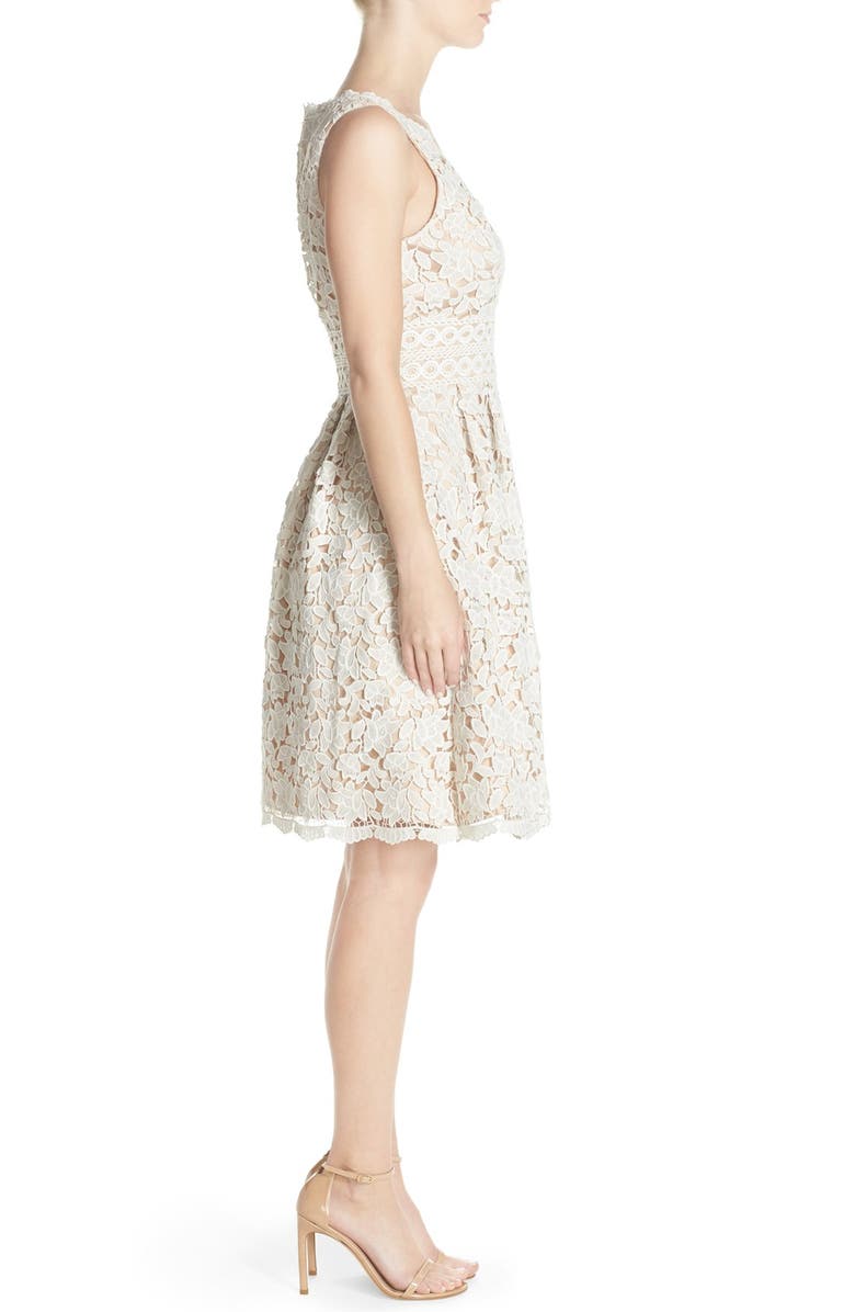 Eliza J Lace Fit & Flare Dress, Alternate, color,