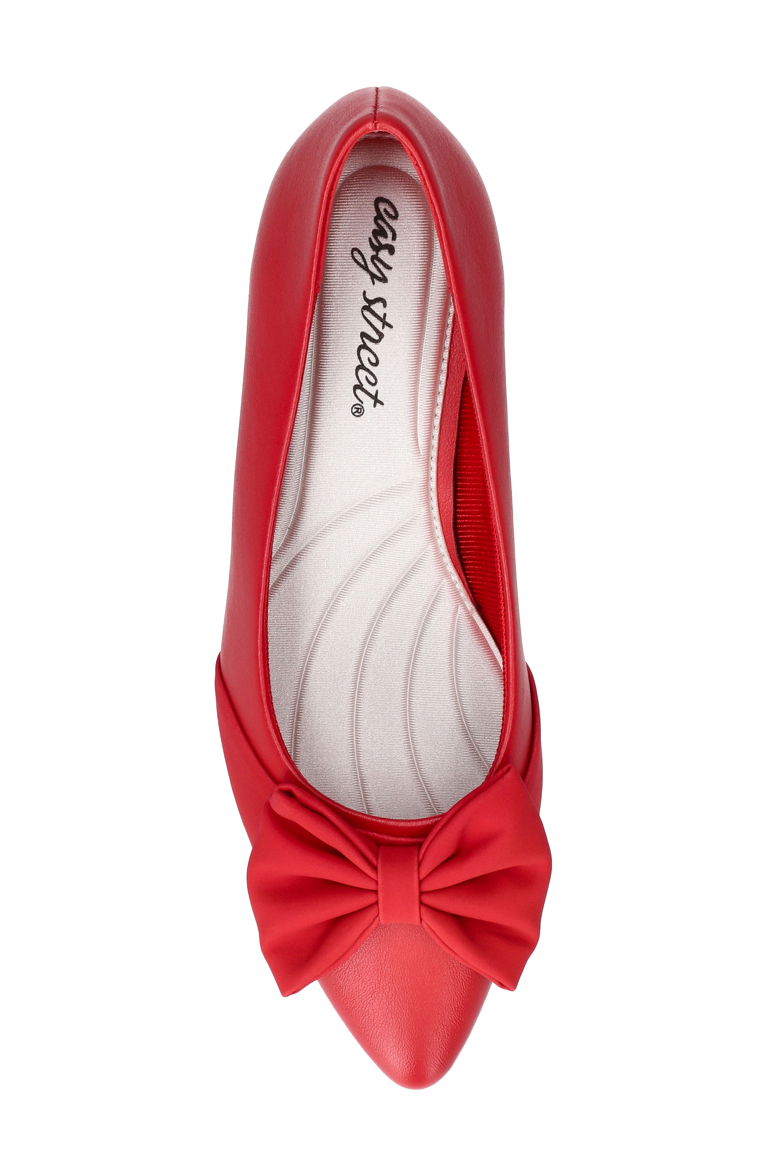 EASY STREET Alva Pointed Toe Pump - Wide Width Available, Alternate, color, Red