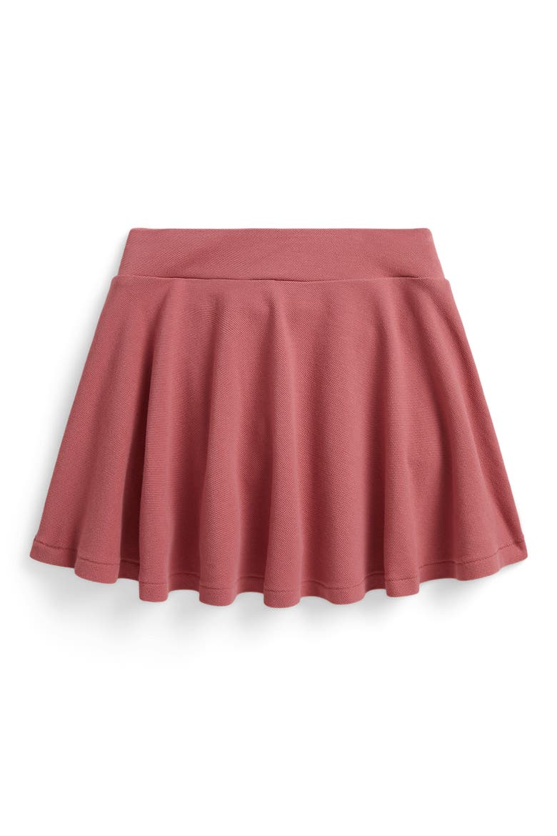 Kids' Stretch Cotton Mesh Skort, Alternate, color, PINK